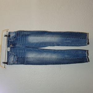 HUDSON Distressed Piped Raw Hem Jean 12